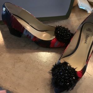 Beautiful J Renee shoes worn one time. Excellent condition.